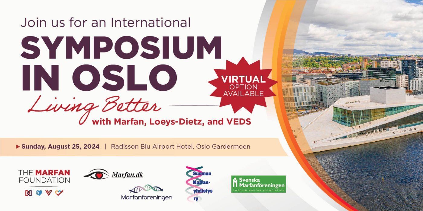 Marfan, Loeys-Dietz, and Vascular Ehlers-Danlos Syndromes Symposium in Oslo | 25 August 2024