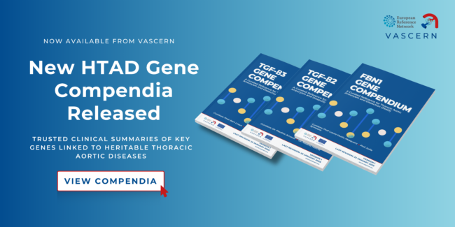 New HTAD gene compendia released by VASCERN — includes FBN1, TGF-β2, and TGF-β3 gene summaries