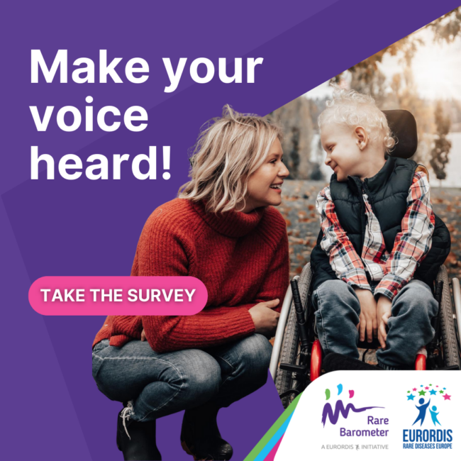 Rare Barometer 2025 survey on what helps people live with rare or undiagnosed conditions, open worldwide in 25 languages