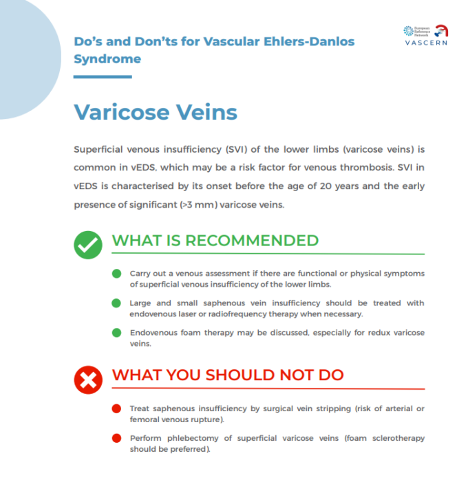 Do’s and Don’ts for Vascular Ehlers-Danlos Syndrome