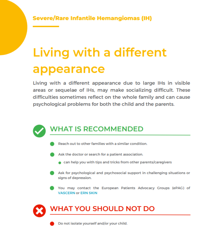 Do's and Don'ts for Severe/Rare Infantile Hemangiomas