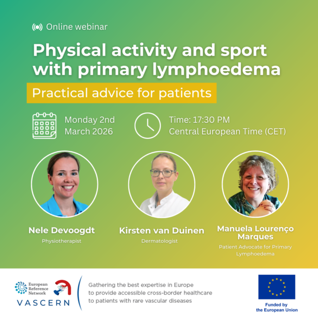 Physical Activity and Sport with Primary Lymphoedema Webinar – 2 March